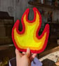 Large Fire Mug Rug or Decoration  - Image 2