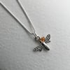 Seconds Sunday - Sterling silver bee necklace