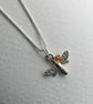 Seconds Sunday - Sterling silver bee necklace
