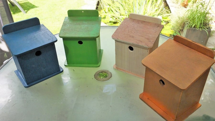 Wild garden bird nesting box in kit form, self assembly kit, great family fun.