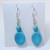 Howlite and Turquoise Earrings  (with Guinea Pig Rescue donation) - UK Free Post
