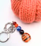 Halloween Key Rings with Multi Coloured Glass Beads and Charms, Halloween - Image 3