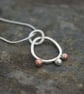 Silver and Copper Seed Pod Necklace - Image 4