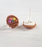 Easter Egg Basket stud earrings ONE PAIR AVAILABLE - Image 2