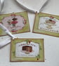 GIFT TAGS. Vintage-style ( set of 3) . Cupcakes. Cake. Wedding . Birthday. - Image 4