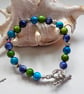 Designer Mother Of Pearl Stars & Heart Bracelet  - Image 2