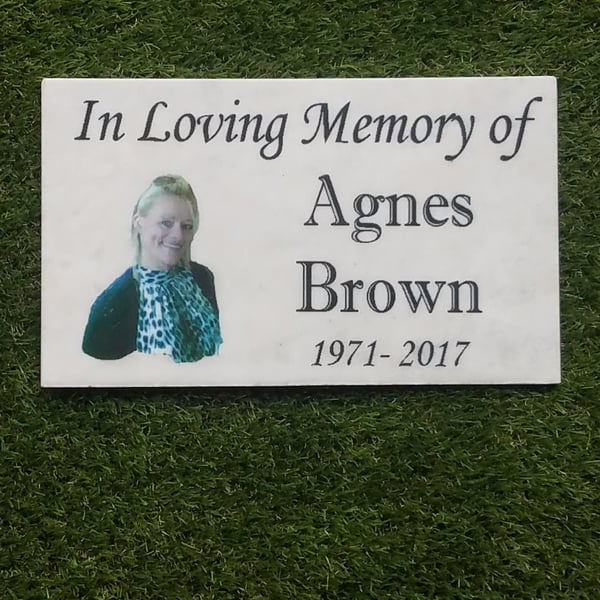 Personalised Granite Memorial Grave memorial Plaque Cemetery Remembrance Marker 