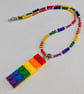 Rainbow Lego necklace - 1002787 - Image 1