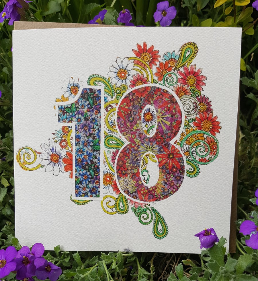 18 Birthday card