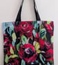 Floral Tote Bag - All Who Loved Her  Original oil painting design canvas shopper