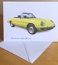 Alfa Romeo Spider Series 2 1971- Birthday, Anniversary, Retirement or Plain Card - Image 3