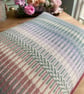 Rosanna cushion: Pastel Pink. Handwoven in Wales - Image 2