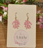 Sea Coral Dangle Earrings, Pink Coral Charms, Handmade Jewellery 