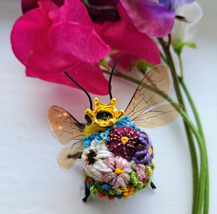 Embroidered Queen Bee 