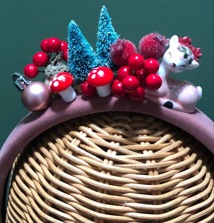 Kitsch Christmas deer headband 