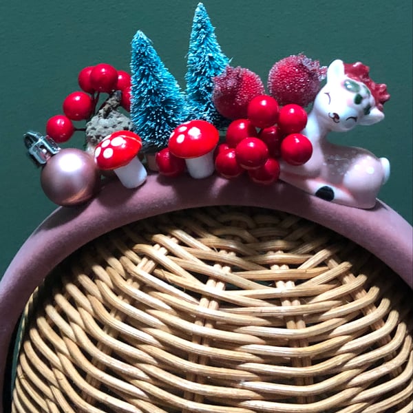 Kitsch Christmas deer headband 