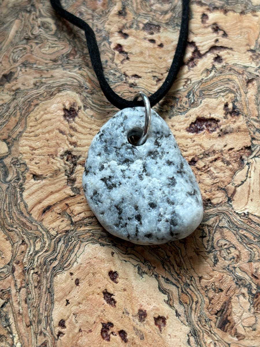 Handmade Stone Pendant One of a Kind Unique or Hanging Decoration