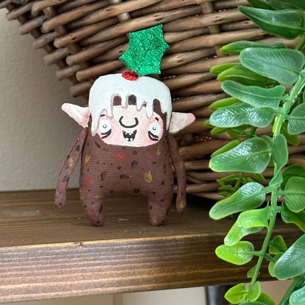Brownie Christmas Pudding Art Doll 2