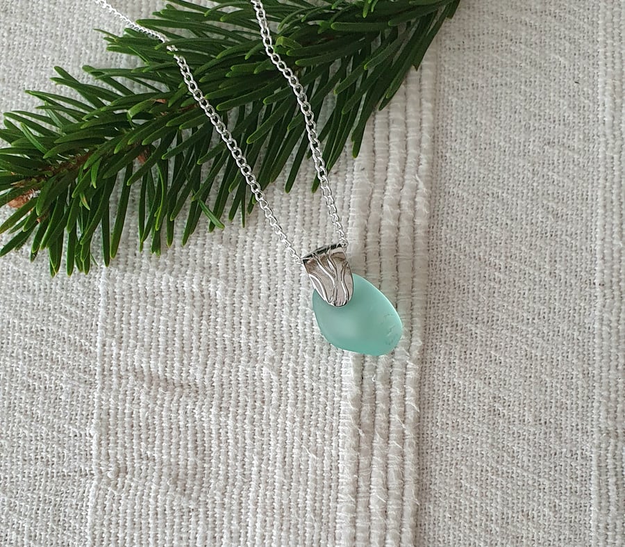 Turquoise Seaglass Necklace