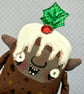 Christmas Pudding Brownie Art Doll 1 - Image 6