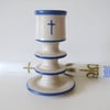  Blue Boy Christening, Baptism or New Baby Candlestick