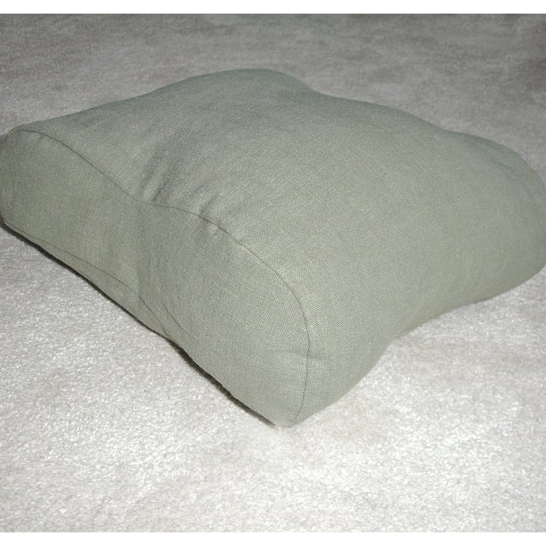 Tempur Original Travel Neck Pillow Cover Orthopaedic Linen Khaki Green Contoured