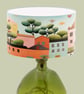 Town House Illustration Lampshade - Bright Modern Colourful Lampshade
