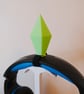 Glow In The Dark Plumbob Headphone Accessory With Reusable Tie - Image 2