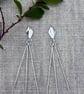 Elegant Sterling Silver Kite Studs with Tassles - Image 8