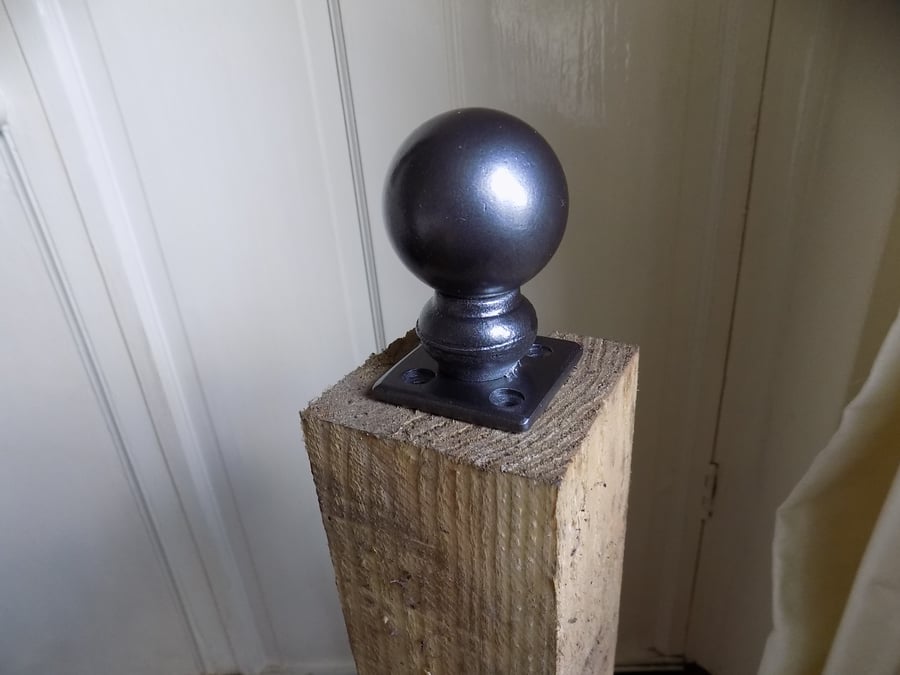 Stair Post Top Feature..............................Wrought Iron (Forged Steel) 