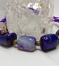 Purple Agate & Bronze Bracelet - Image 2