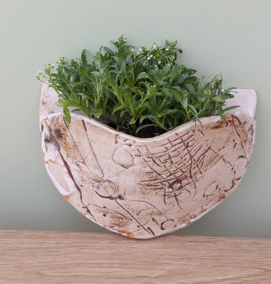 Ceramic Garden Wall Planter Folksy