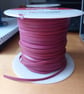 Kangaroo Leather Lace 3mm premium quality Cerise 1m - Image 1
