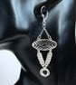 Sterling Silver Chainmaille Statement Earrings - Image 8