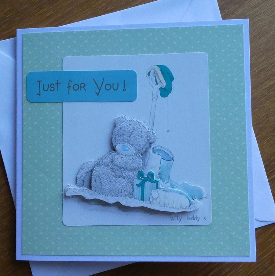 Tatty Teddy Card for Gardener