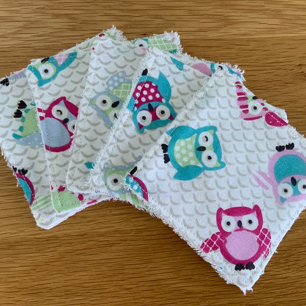 Reusable Bamboo Towelling Cotton Face Wipes, Eco friendly, Washable, Make up pad