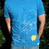 Subversive mens small slim fit jersey T-shirt - Where's the Rake