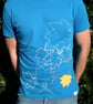 Subversive mens small slim fit jersey T-shirt - Where's the Rake