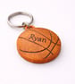 Basketball Keyring, 3D Printed Sports Keychain, Choose Your Colour - Image 1