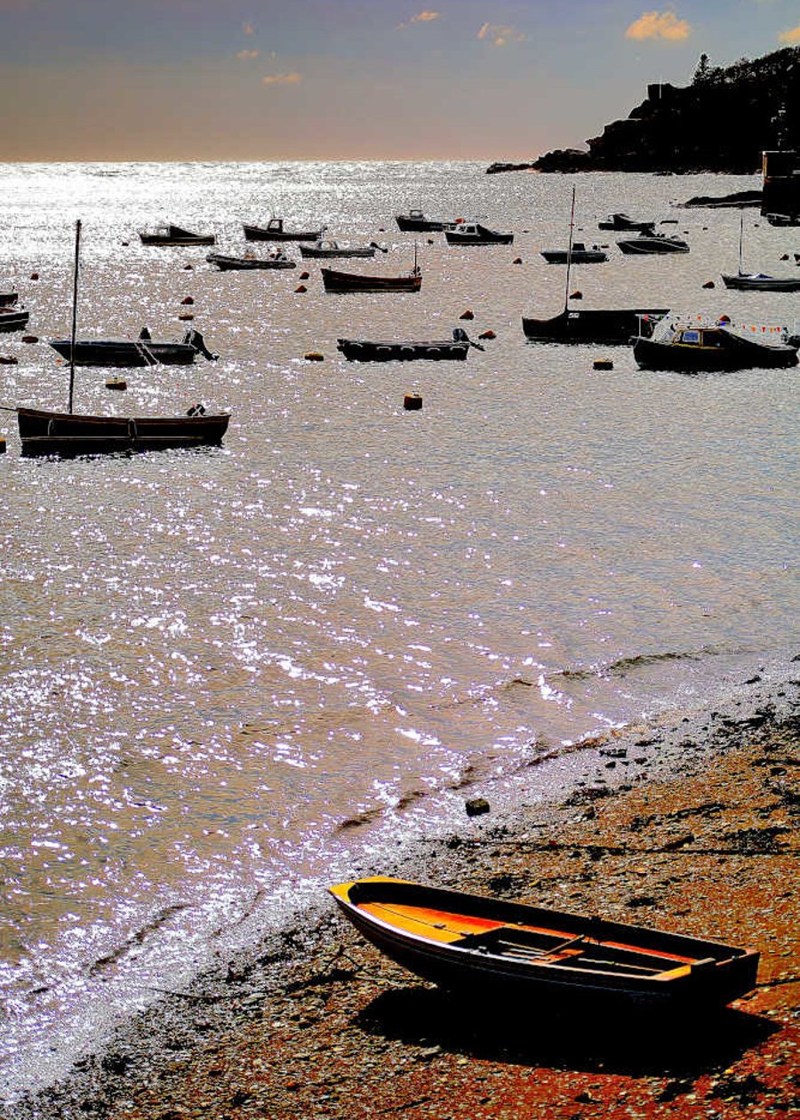 Picture Fowey Boats Photo Print Cornwall