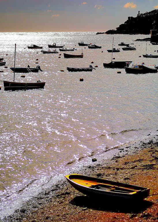 Picture Fowey Boats Photo Print Cornwall