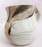 Hare mug, handpainted, earthenware - Image 2