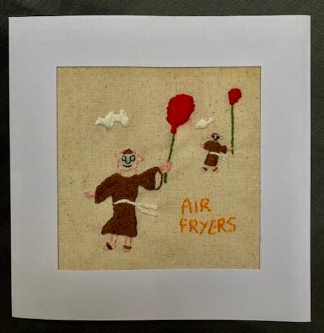 "Air Fryer "Monk card.