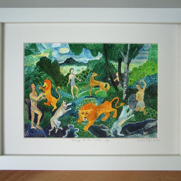 Homage to the Golden Age -Framed Print