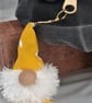 Lavender Scented Gnome Keyring - White Beard - Image 2