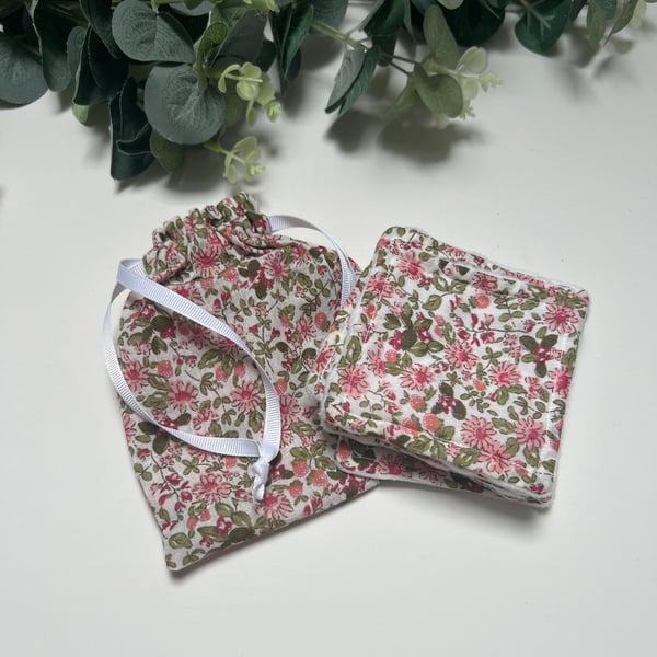 Reusable Face Pads Pack of 7 Floral