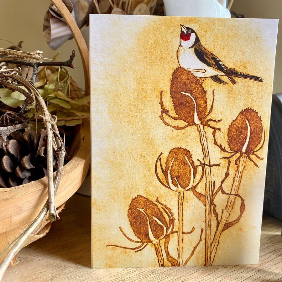 Greetings Card. Goldfinch.