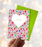 Rainbow Valentine's Pride Card – Only You Hearts with Colourful Envelope - Image 7