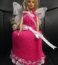COVER GIRL - SPARE TOILET ROLL COVER - PINK FAIRY