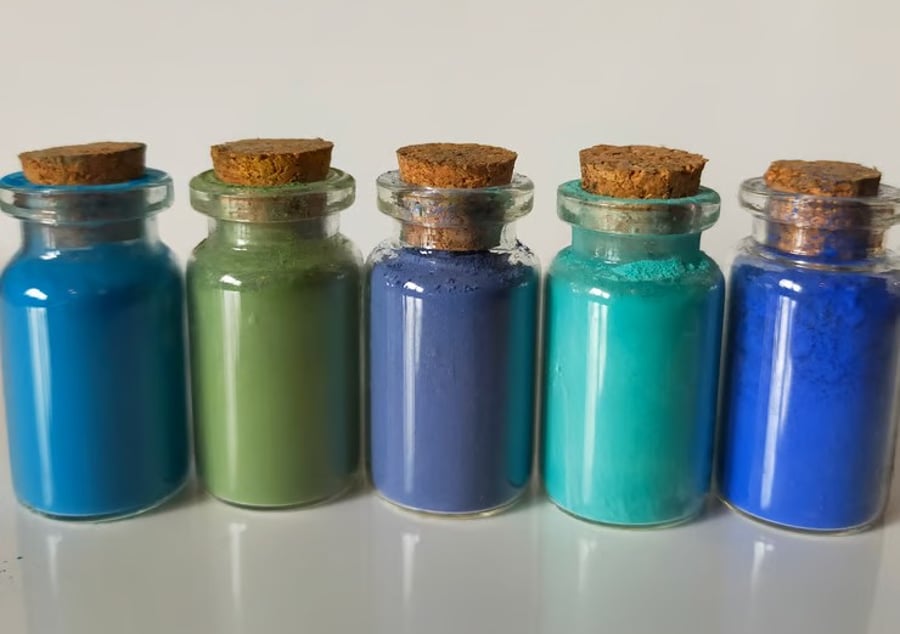 Blues and Greens Set of 5   X  5gm 